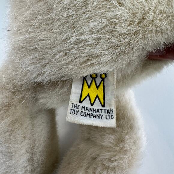 Vintage 1987 Manhattan Toy Co Bunny Rabbit Plush Sleepy Soft RARE - Picture 5 of 8